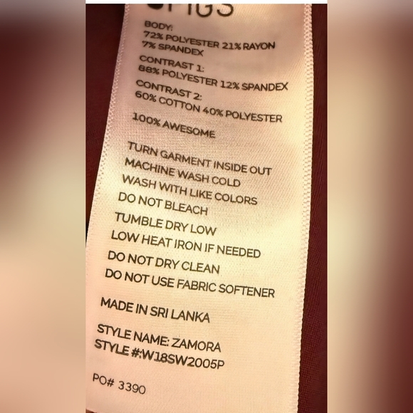 FIGS Technical Collection Zamora Jogger Scrub Pants Burgundy Size Small - Picture 5 of 7